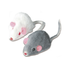 Juguete de piel con forma de ratón para gatos